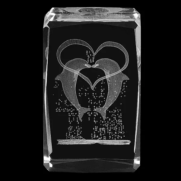 Transparent Glass Display Decorations