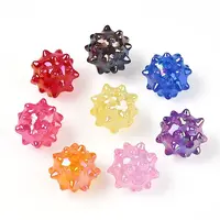AB Plating Opaque Acrylic Beads