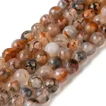 Dyed & Heated Natural Dragon Veins Agate Beads Strands