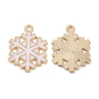 Christmas Light Gold Tone Alloy Enamel Pendants