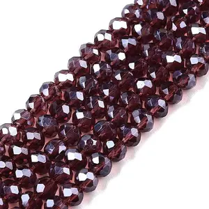 Electroplate Glass Beads Strands