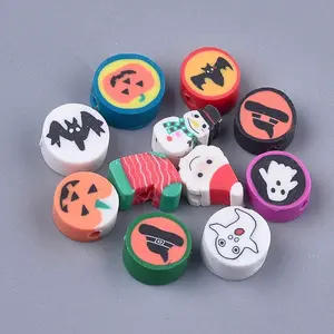 Halloween/Christmas Theme Handmade Polymer Clay Beads