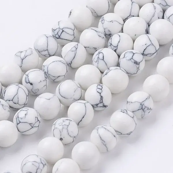 Synthetic Howlite Beads Strands