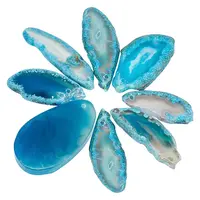 8Pcs Natural Agate Dyed Big Pendants
