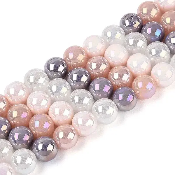 Electroplate Glass Beads Strands