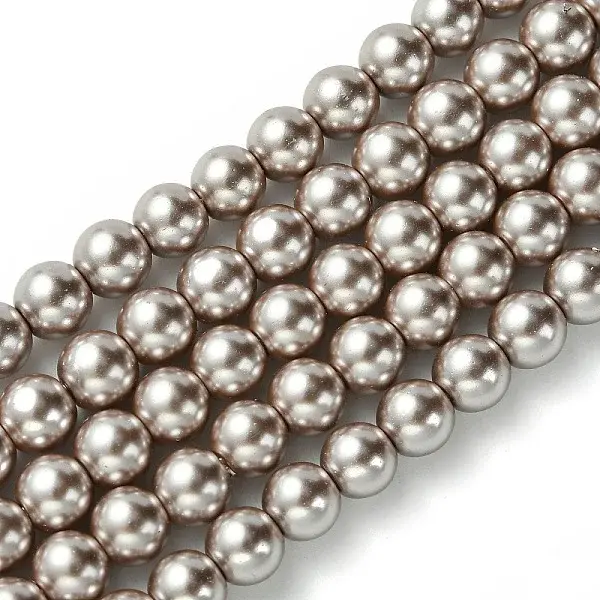 Eco-Friendly Dyed Glass Pearl Beads Strands