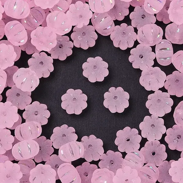 Frosted Transparent Acrylic Beads