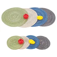 8Pcs 8 Colors Polyester Dollhouse Rugs