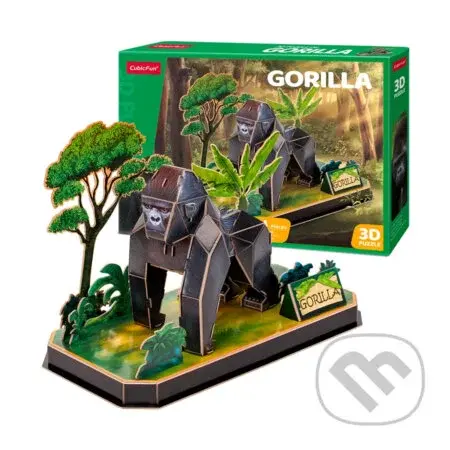 Gorila (Puzzle 3D Zvířecí kamarádi) - puzzle z kategorie 3D puzzle
