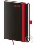 Kapesní diář 2026 Black Red s poutkem