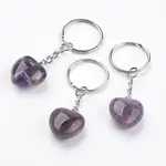 Natural Amethyst Keychain