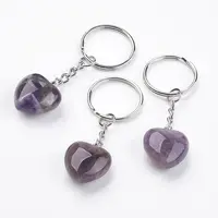 Natural Amethyst Keychain