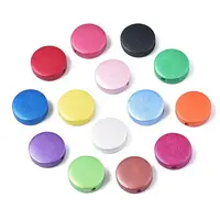 Painted Natural Wood Beads