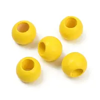 Spray Painted Wood European Beads