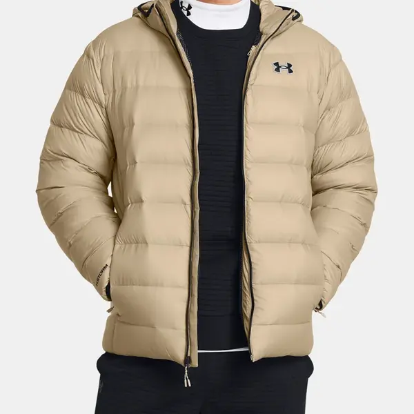 Pánská bunda Under Armour LEGEND DOWN HOODED JACKET-BRN - Pánské