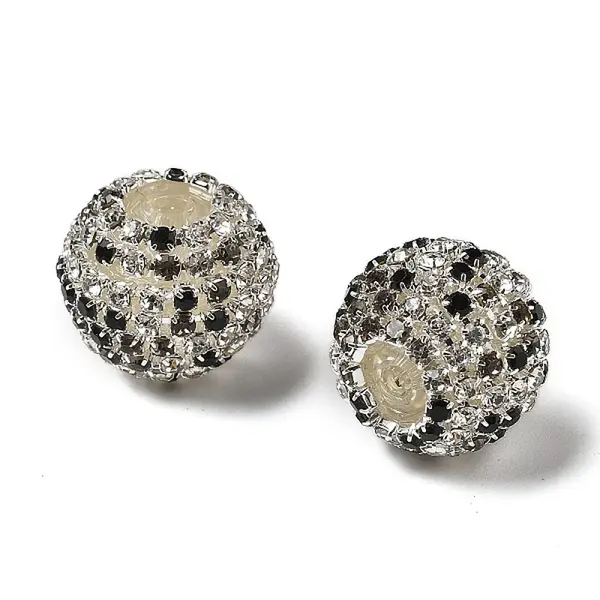 Sparkle Glass Rhinestone Round Beads