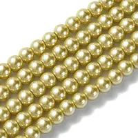 Eco-Friendly Dyed Glass Pearl Beads Strands
