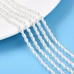 Transparent Spray Painted Glass Beads Strands