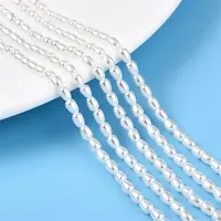 Transparent Spray Painted Glass Beads Strands