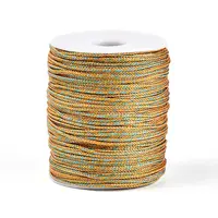 100M Segment Dyed Round Nylon & PET & Polyester Metallic Braided Cord