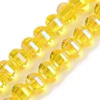 Electroplate Transparent Glass Beads Strands