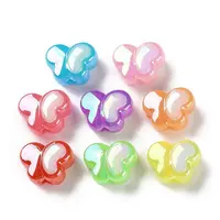 AB Color Plated Jelly Style Acrylic Beads