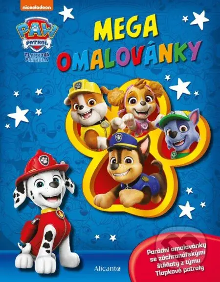 Tlapková patrola: Mega omalovánky - kolektív autorov - kniha z kategorie Omalovánky
