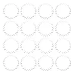 1 Set Transparent Acrylic Clear Blank Badge