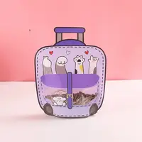 Schoolbag Shaped Plastic Zip Lock Bags