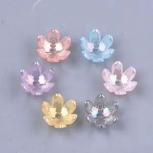 Transparent Acrylic Bead Caps