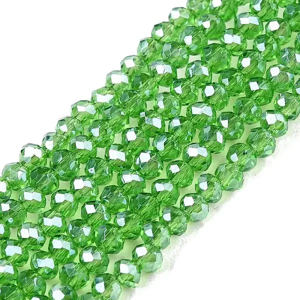 Electroplate Glass Beads Strands