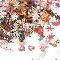 Christmas Paper Nail Art Decorations