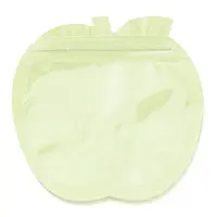 Apple Shaped Plastic Packaging Yin-yang Zip Lock Bags