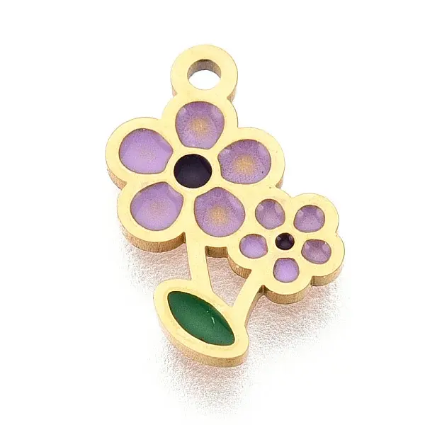 304 Stainless Steel Enamel Charms