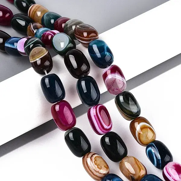 Natural Agate Beads Strands