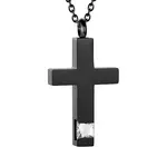 Cross Urn Ashes Pendant Necklace