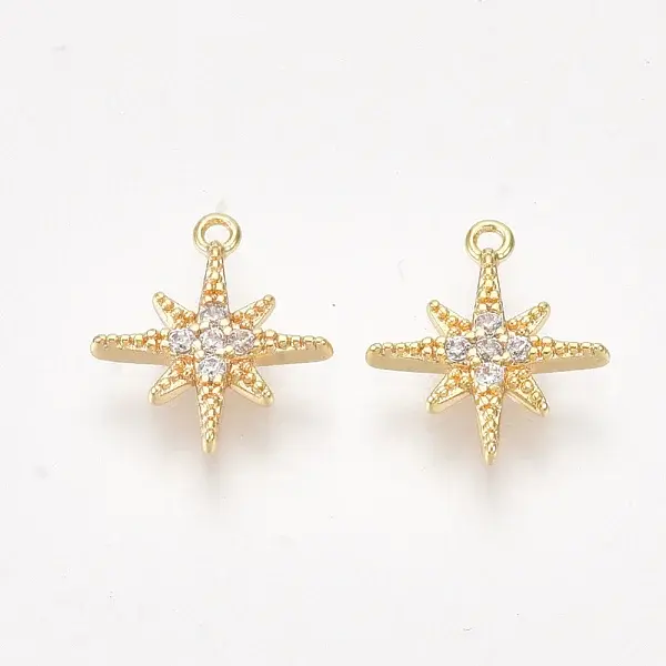 Brass Cubic Zirconia Charms