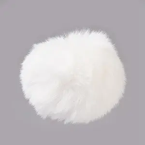 Handmade Faux Rabbit Fur Pom Pom Ball Covered Pendants