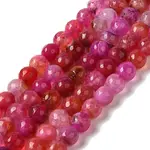 Dyed & Heated Natural Dragon Veins Agate Beads Strands