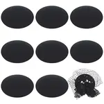 8Pcs EVA Cloth Round Fascinator Hat Base for Millinery Magic