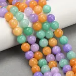 Natural Dyed White Jade Beads Strands