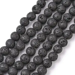 Natural Lava Rock Beads Strands
