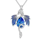 Alloy and Glass Pendant Necklaces