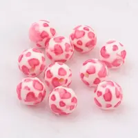 Spray Painted Resin Beads