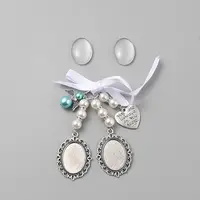 Wedding Bouquet Alloy & Glass Photo Charms