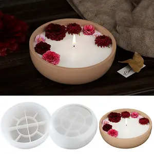 Round Shape DIY Candle Cups Silicone Molds