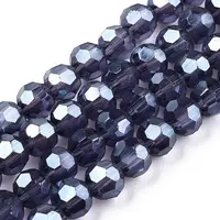 Electroplate Glass Bead Strands
