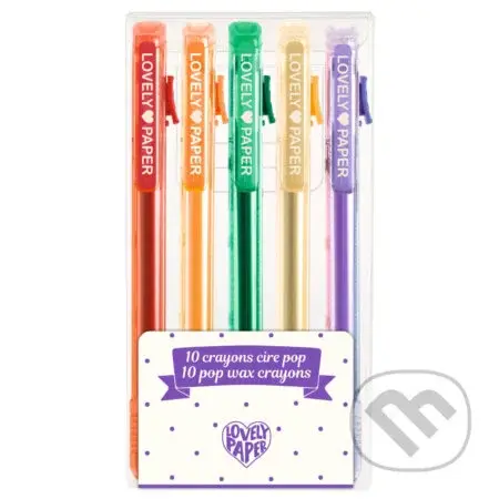 Mechanické voskovky, pop farby, 5 ks