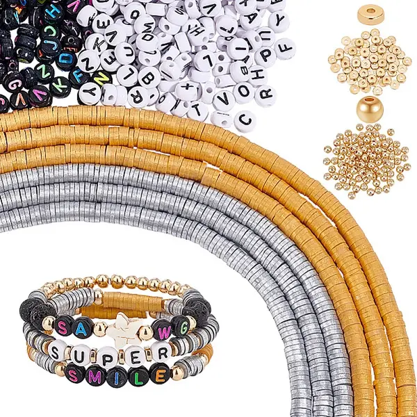 DIY Letter Beads Jewelry Making Finding Kit