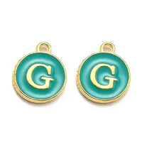 Golden Plated Alloy Enamel Charms